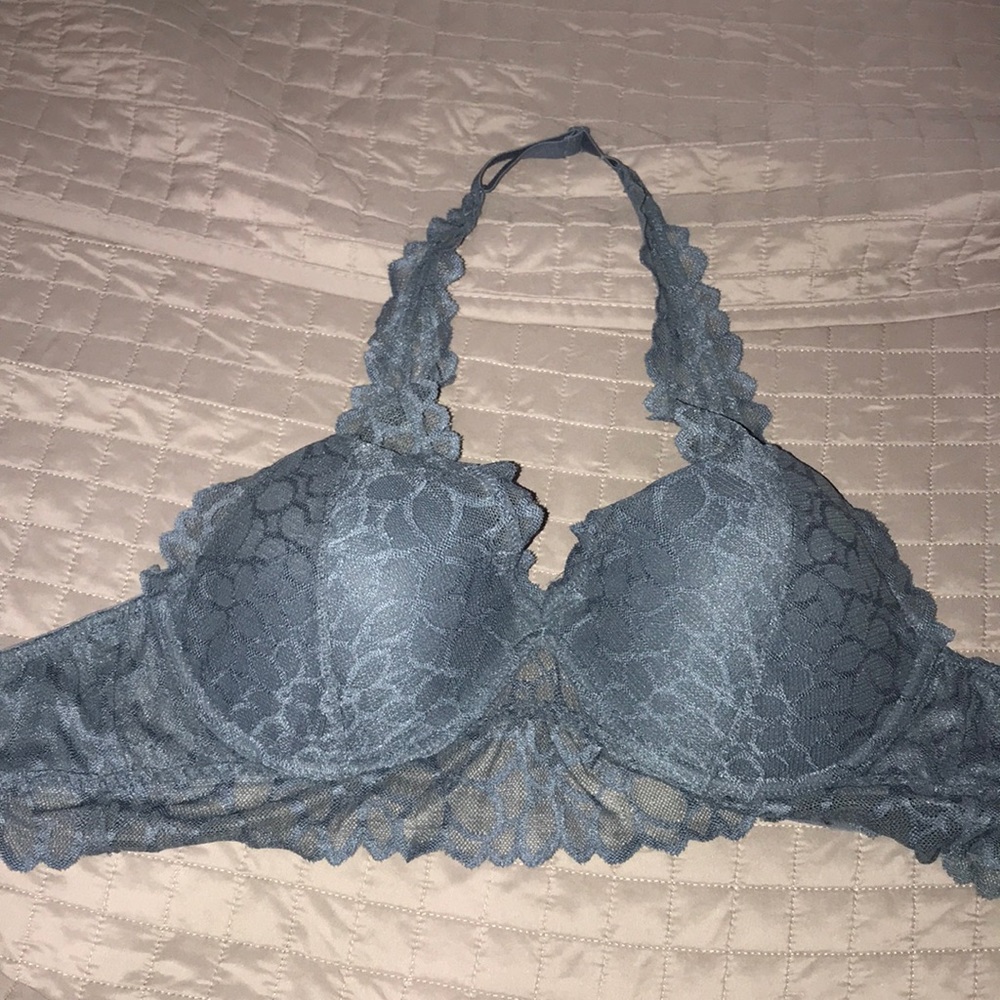 Steel blue Victoria’s Secret PINK bralette, barely worn